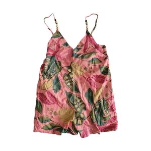 Pink Floral Summer Romper